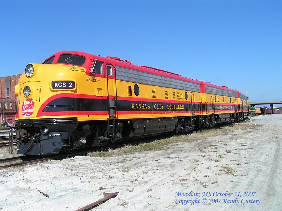 Kansas City Southern EMD F Unit KCS2 Meridian, MS