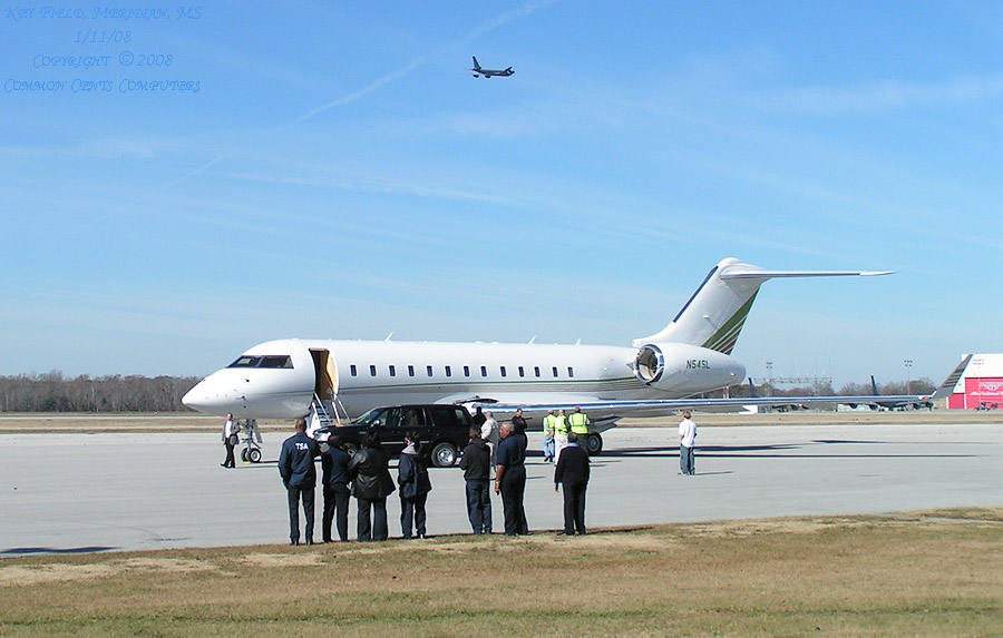 Harpo Inc.'s Global Express.  Oprah travels in style