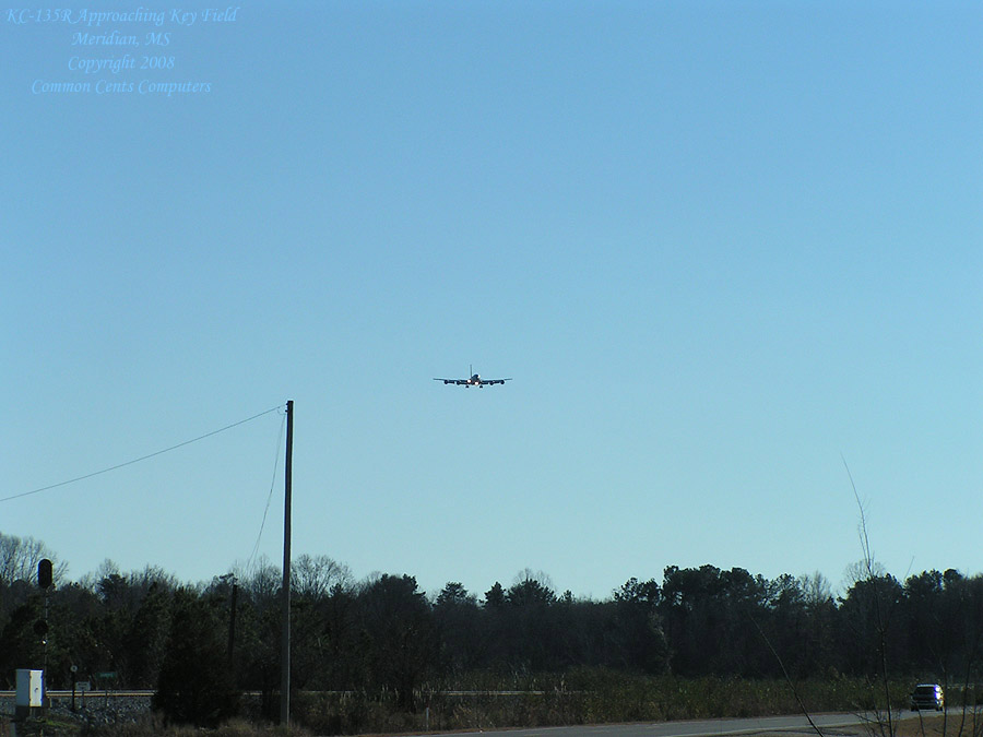 KC-135R approaching Key Field, Meridian, MS