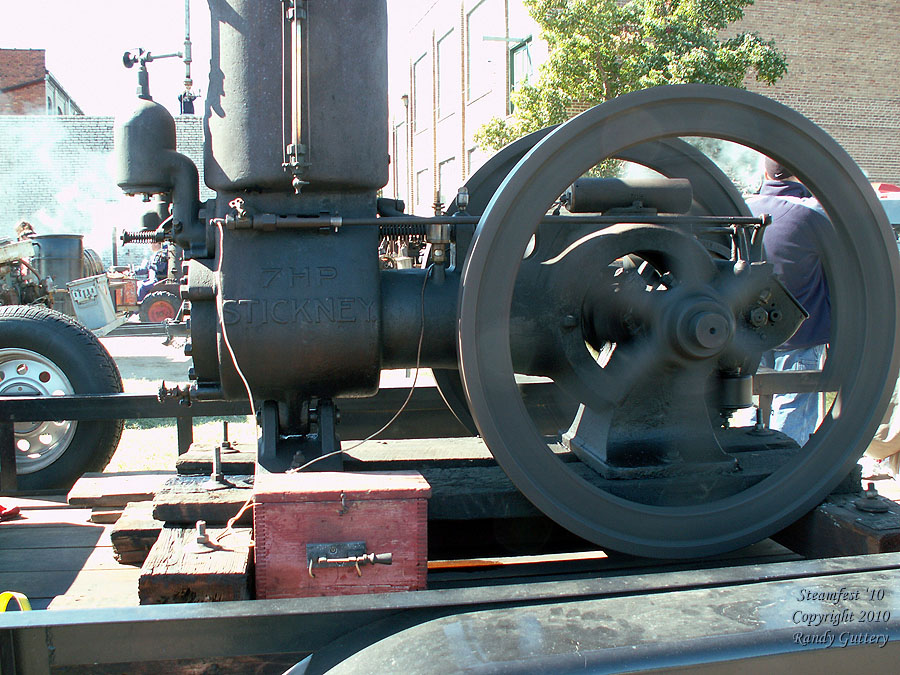 Large "Hit 'n Miss"  engine on display;  Soule Live Steam Festival Meridian, MS 2010