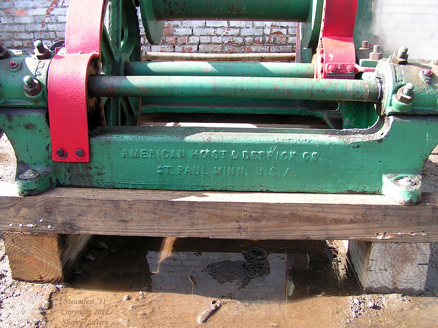 American Hoist and Derrick Co. Steam powered drum reel - Soule' Steamfest 2011