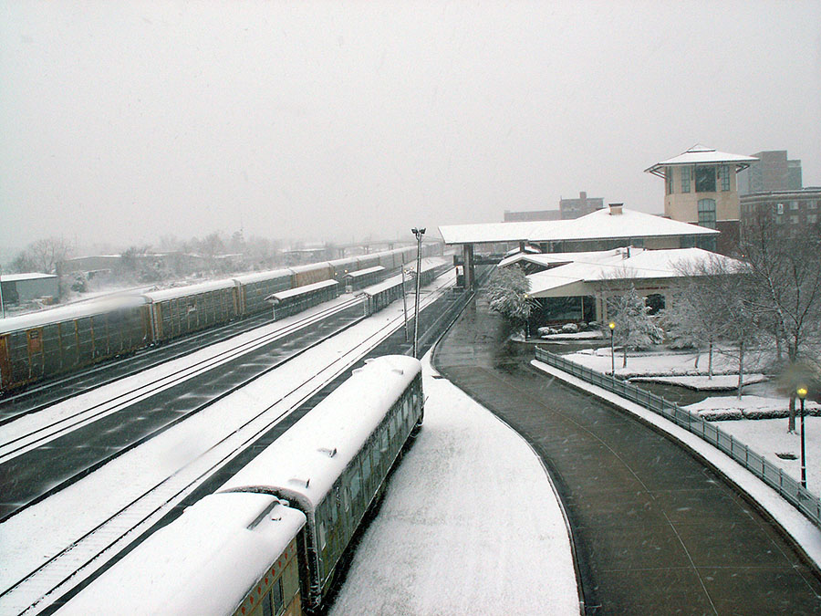 Snow Meridian, MS Amtrack Station and RailRoads