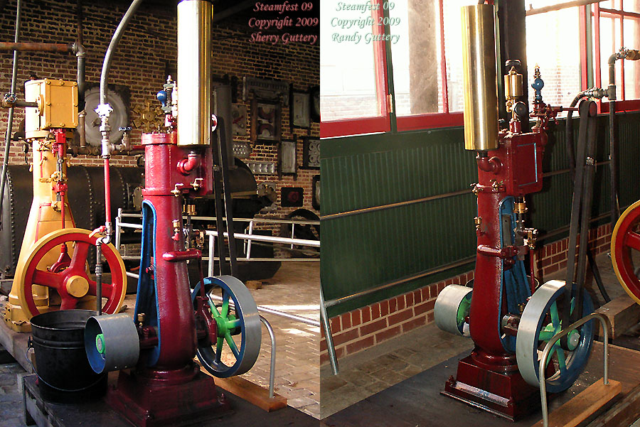 Another vertical engine - under steam and running. Soule Live Steam Festival Meridian, MS 2009